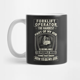 Forklift Operator T-shirt Mug